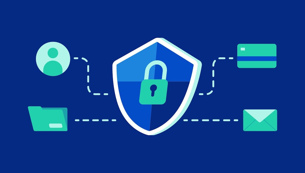 Illustration of a shield representing end-to-end encryption